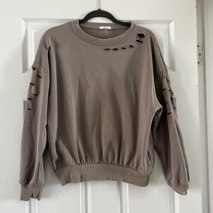 Soprano distressed sweatshirt-Small